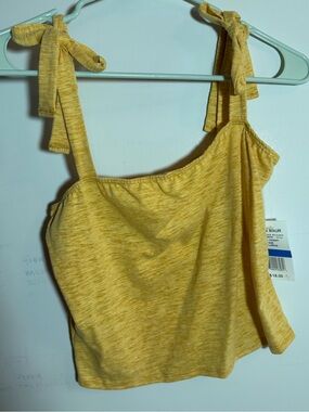 Yellow Tie-Strap Girl’s Tank Top